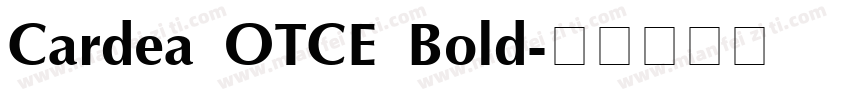 Cardea OTCE Bold字体转换